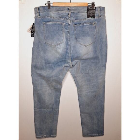 Lularoe High Rise Slim Straight Jean 40 (20-21W) Magic Waist Light Wash Stretch - Picture 9 of 9